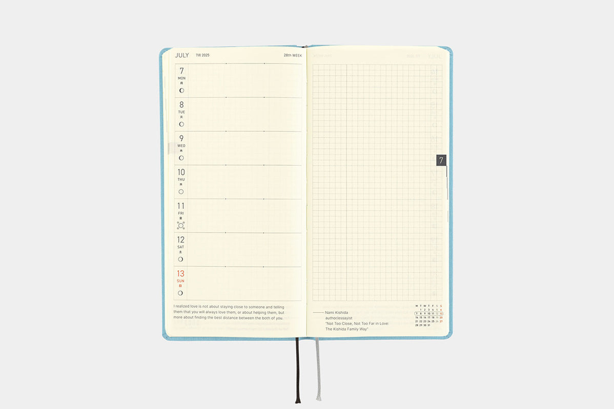 HOBONICHI 2025 Weeks Planner Keiko Shibata Thanks for your hard wor Phidon Pens