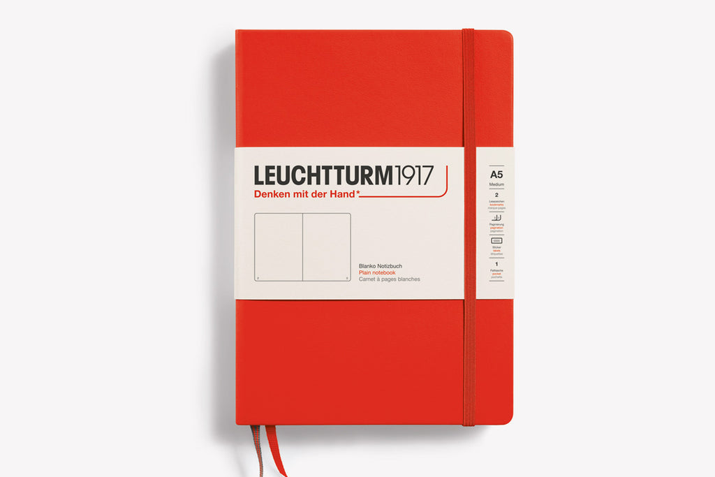 Leuchtturm1917 A5 Medium Hardcover Plain Notebook - Aquamarine