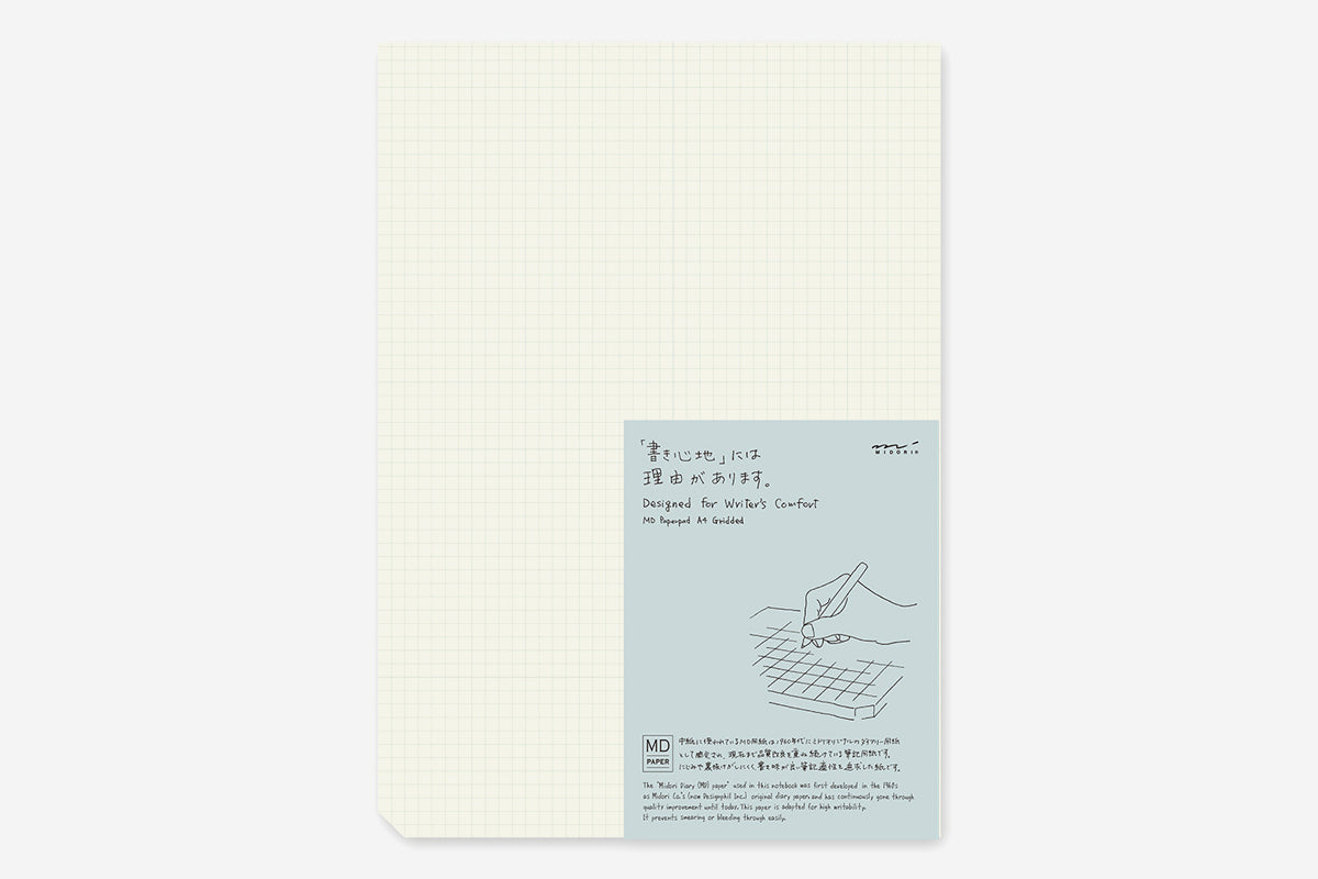 MIDORI MD A4 Paper Pad - Grid – Phidon Pens