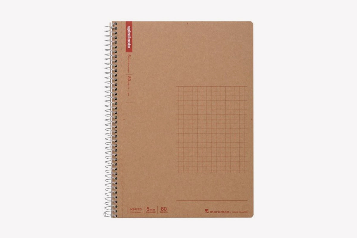 MARUMAN Spiral Note Basic (A5) Notebook Grid Phidon Pens