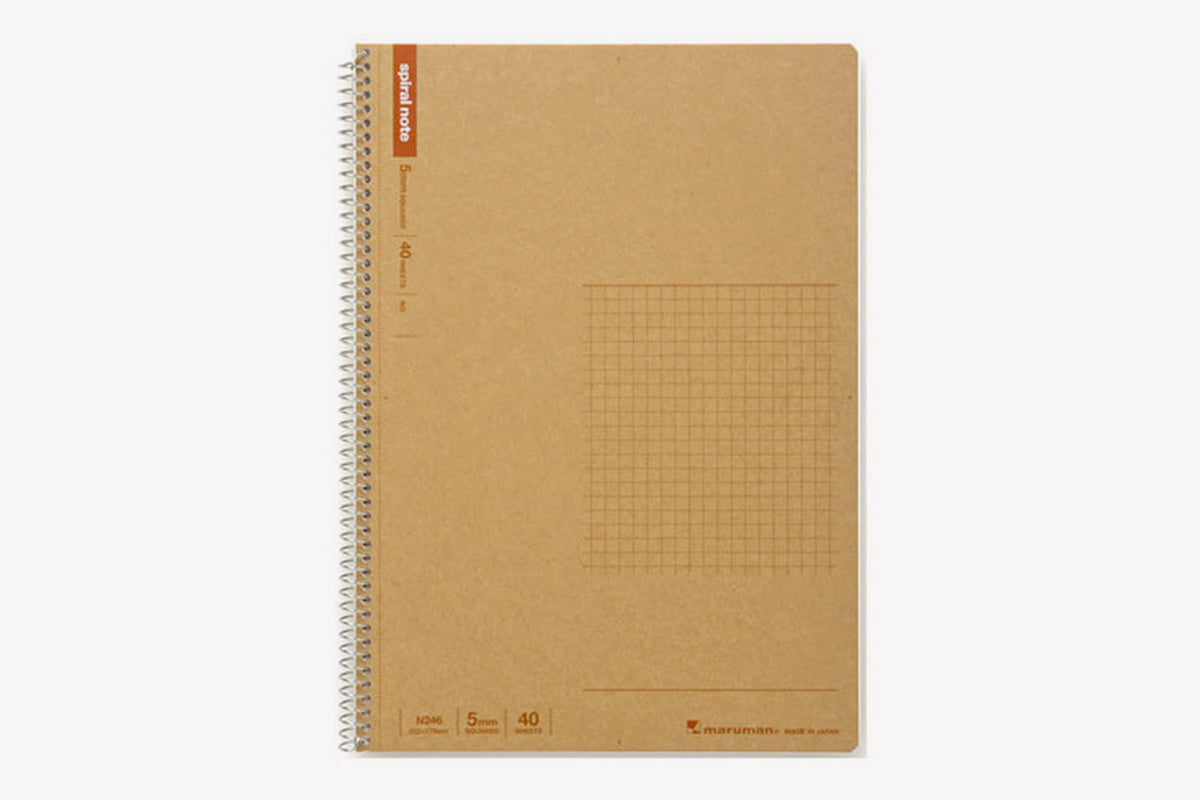 MARUMAN Spiral Note Basic (B5) Notebook - Grid – Phidon Pens