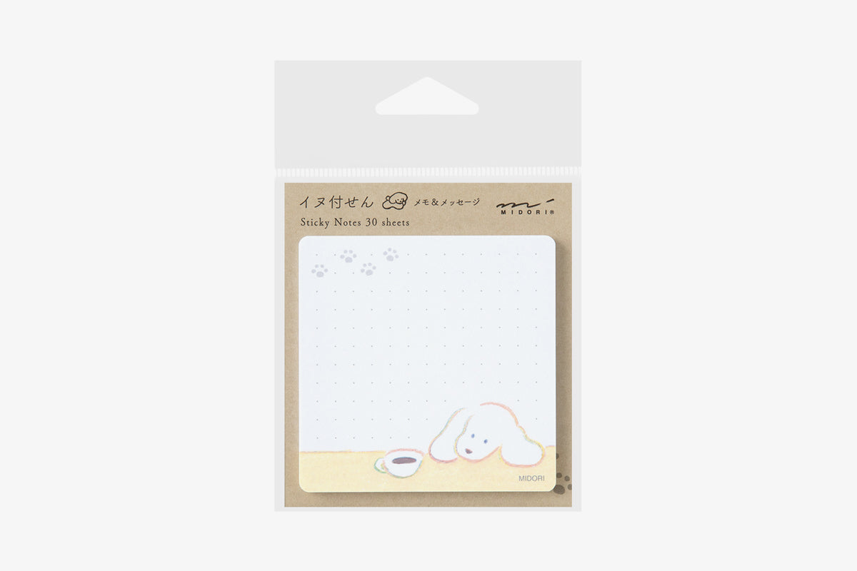MIDORI Sticky Notes - Coffee & Dog – Phidon Pens