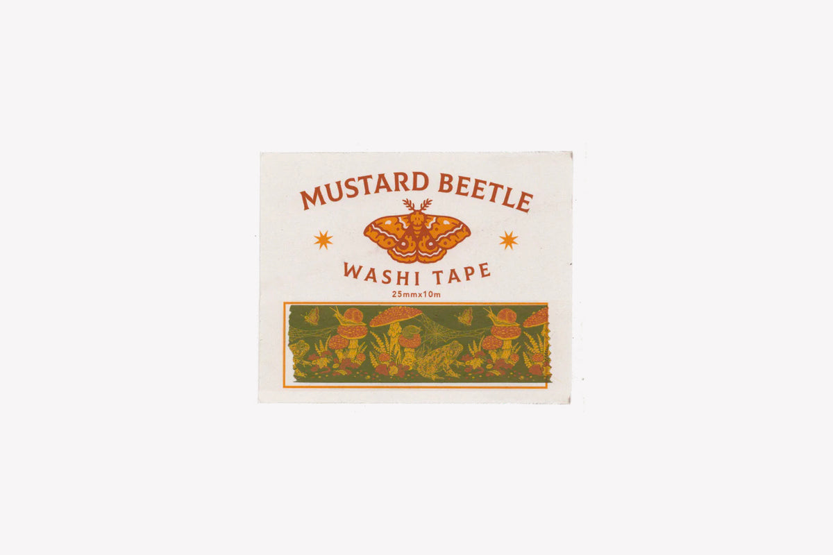 MUSTARD BEETLE Washi Tape Toad Phidon Pens
