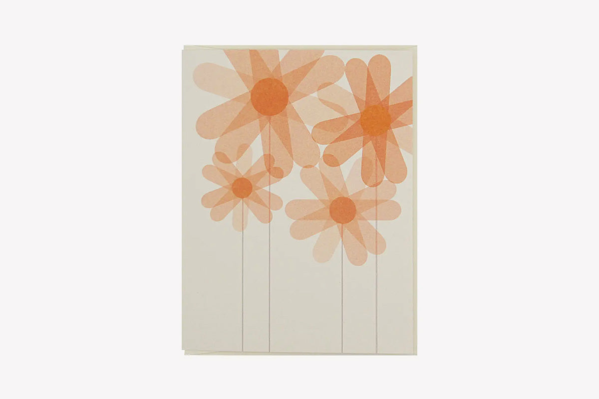Card Text Flower THE REGIONAL ASSEMBLY OF TEXT Greeting Card - Flowers – Phidon Pens