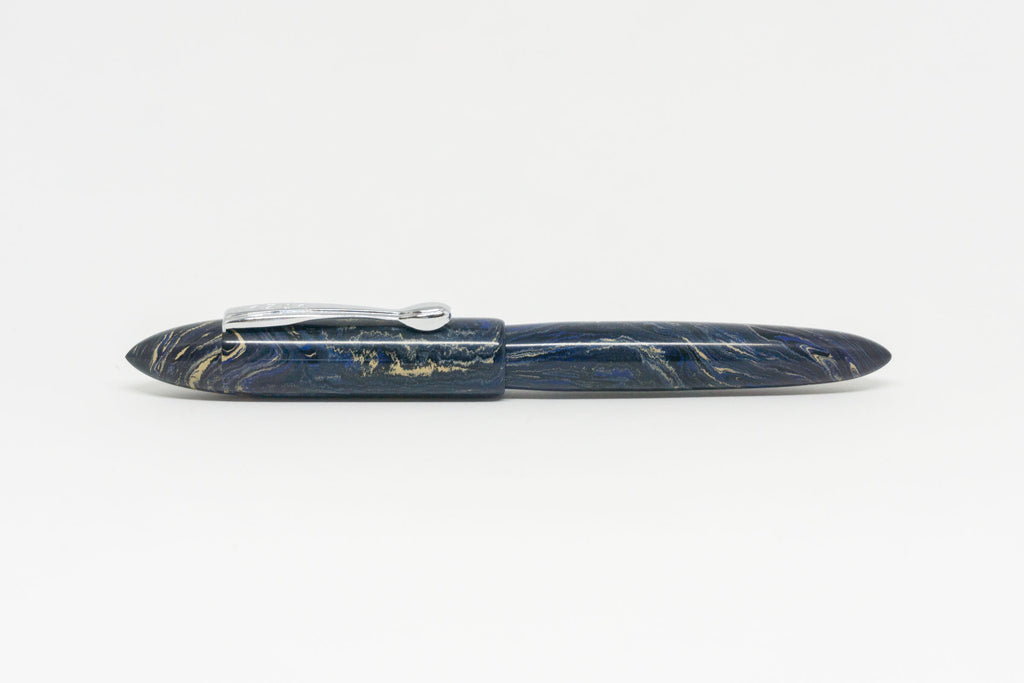 RANGA PENS Model 8B Fountain Pen - Black/White/Blue – Phidon Pens