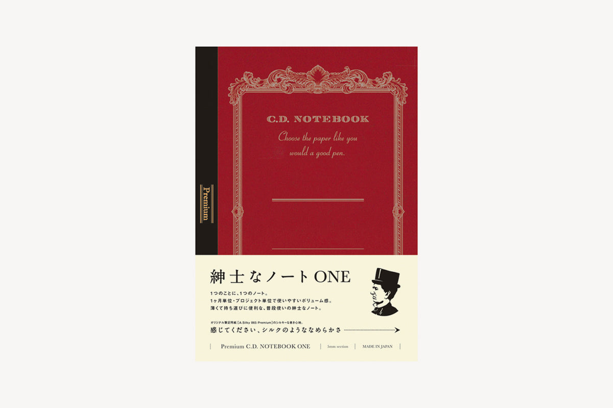 APICA Premium C.D. One (A5) Notebook Grid Phidon Pens