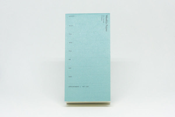 Classiky Paper Memo Pad - Weekly Planner