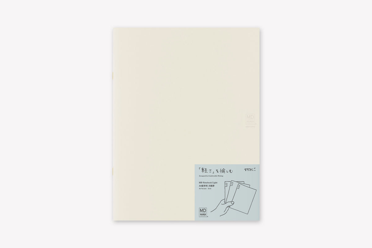 MIDORI MD Light (A4 Variant) Notebook (3-pk) - Grid – Phidon Pens
