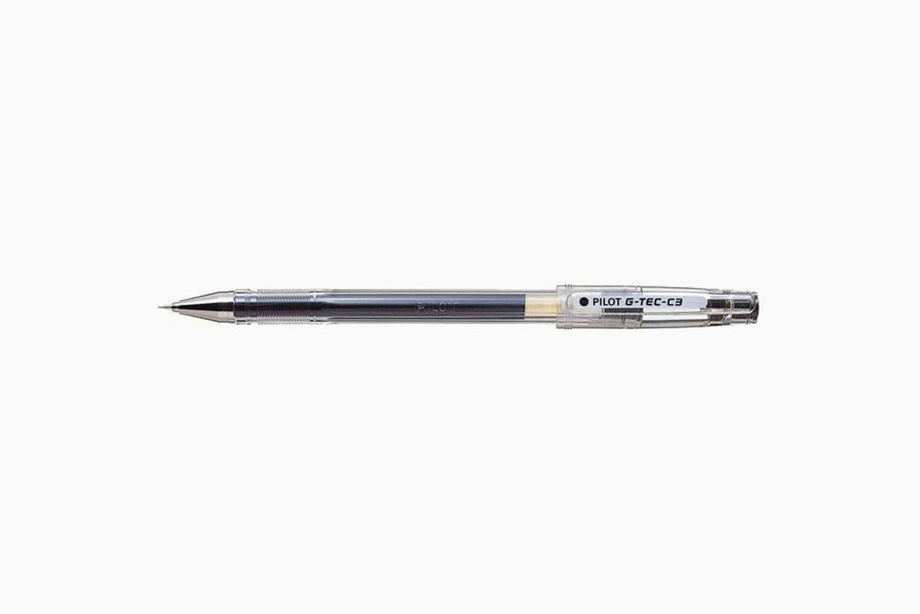 35488 Pilot G-Tec-C3 Gel Rollerball Pen, Micro Fine Needle 0.3mm, Black, 10 Each